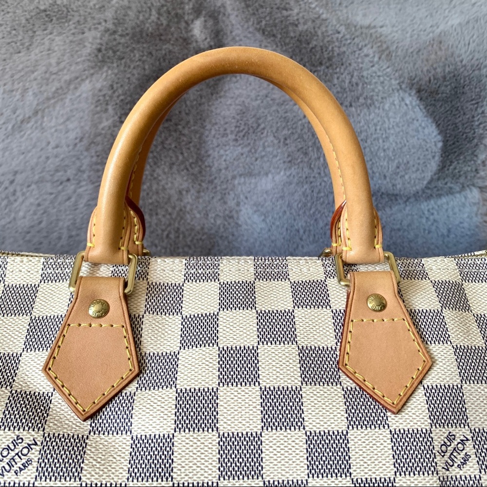 Louis Vuitton Speedy 30 Damier Azur Satchel Bag - Picture 8 of 16